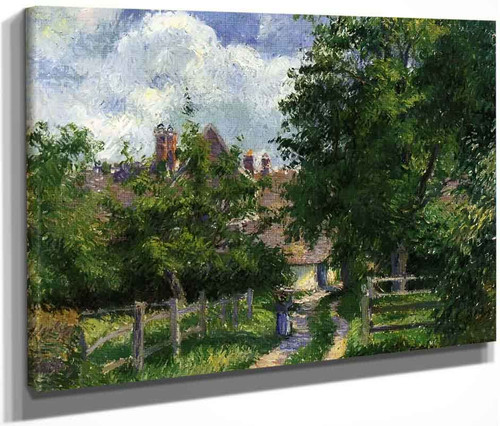 Neaufles Sant Martin, Near Gisors By Camille Pissarro By Camille Pissarro