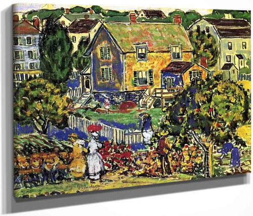 New England Village By Maurice Prendergast By Maurice Prendergast