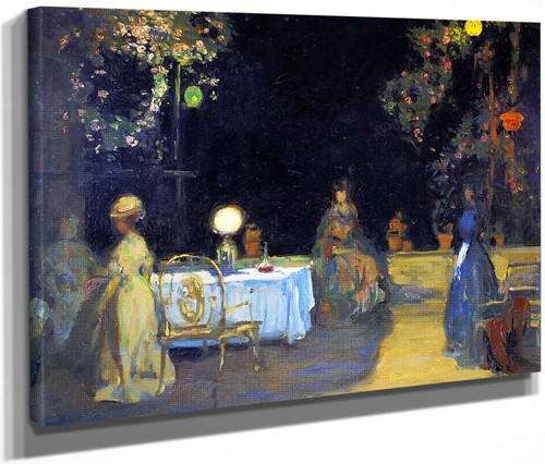 Night In The Garden In Spain By Charles Conder By Charles Conder