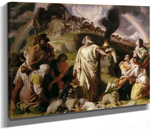 Noah's Sacrifice By Daniel Maclise, R.A.