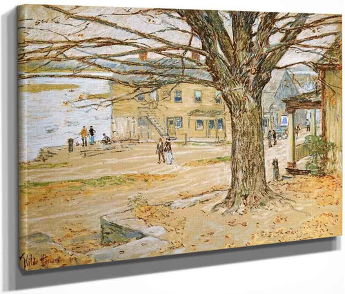 November, Cos Cob By Frederick Childe Hassam  By Frederick Childe Hassam