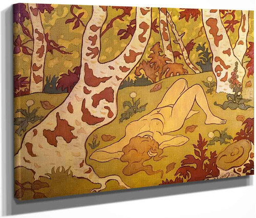 Nude Laying On Her Back In A Clearing By Paul Ranson