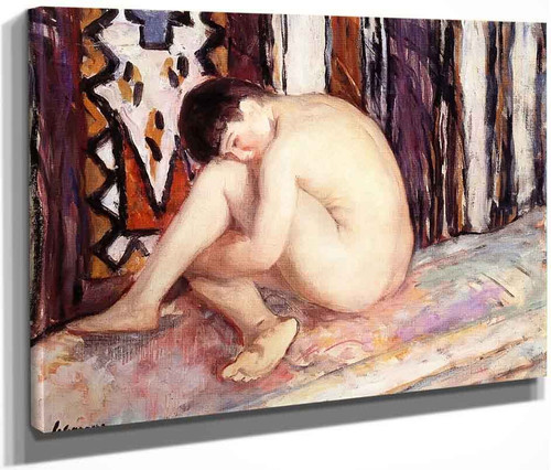 Nude With Kilim By Henri Lebasque By Henri Lebasque