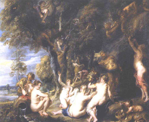 Nymphs And Satyrs By Peter Paul Rubens By Peter Paul Rubens
