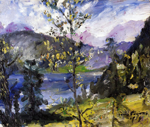 October Show At The Walchensee By Lovis Corinth By Lovis Corinth
