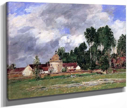 Oiseme, Landscape Near Chartres By Eugene Louis Boudin By Eugene Louis Boudin