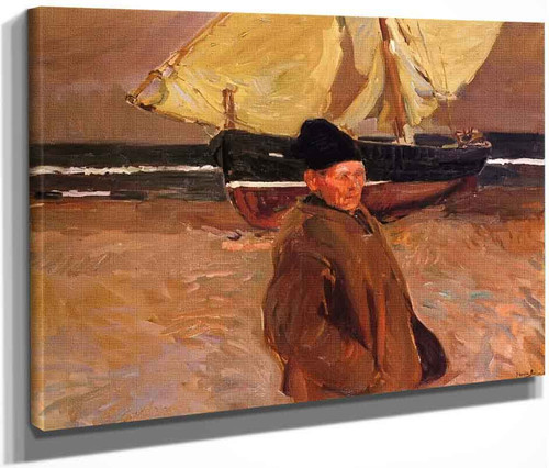 Old Valencian Fisherman By Joaquin Sorolla Y Bastida