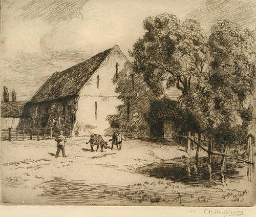 Oliver Cromwell's Barn, St Ives, Cambridgeshire By Charles Haigh Wood