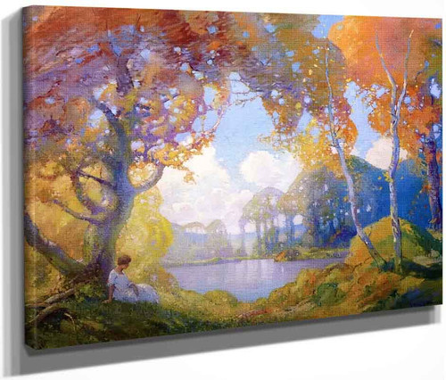 Oliver Hotel Summer Fall Landscape By Georges Ames Aldrich By Georges Ames Aldrich