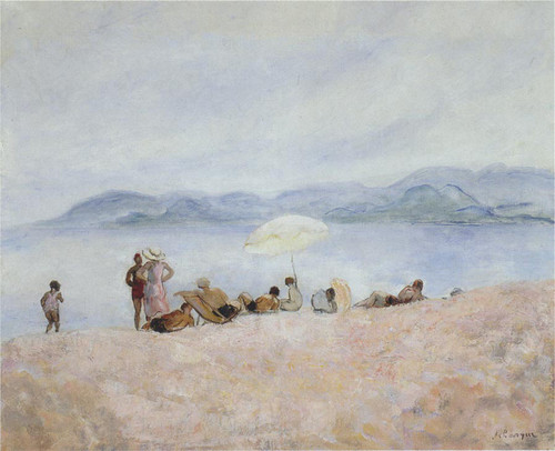 On The Beach4 By Henri Lebasque By Henri Lebasque