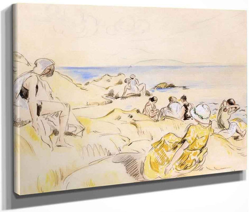 On The Beach6 By Henri Lebasque By Henri Lebasque