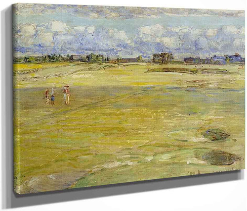 On The Links By Frederick Childe Hassam  By Frederick Childe Hassam