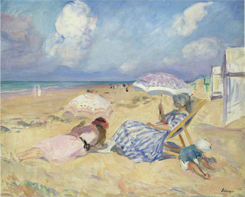 One The Beach By Henri Lebasque By Henri Lebasque