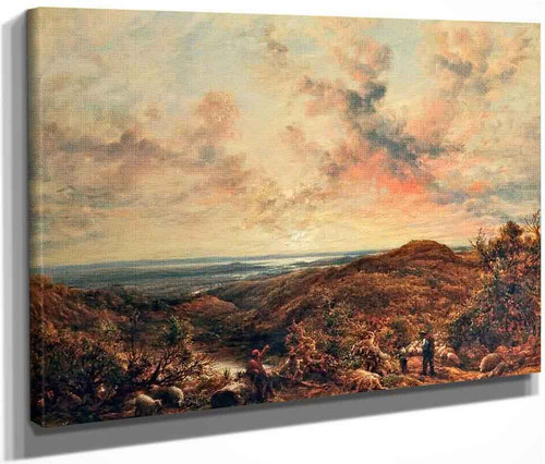 Over Some Wide Watered Shore By John Linnell By John Linnell