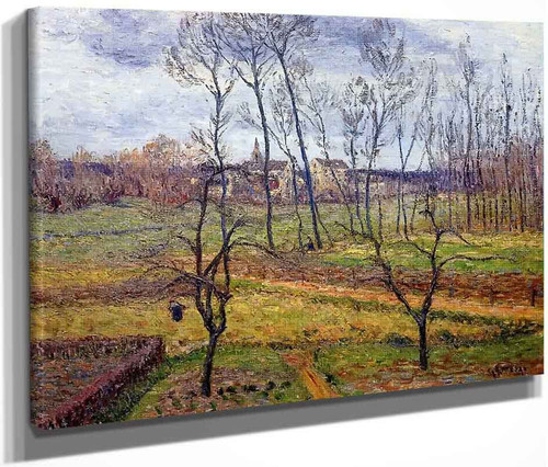 Overcast Weather At Nesles La Vallee By Gustave Loiseau By Gustave Loiseau