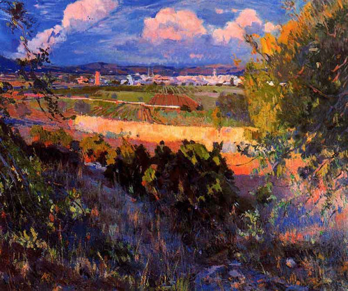 Paisaje De Vilanova1 By Joaquin Mir Trinxet