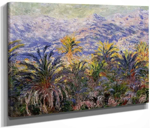 Palm Trees At Bordighera By Claude Oscar Monet