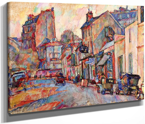 Paris Street By Abraham A. Manievich