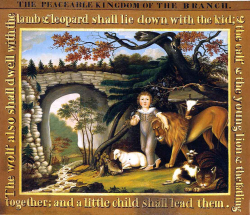 Peaceable Kingdom Of The Branch1 By Edward Hicks