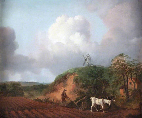 Peasant Ploughing With Two Horses By Thomas Gainsborough  By Thomas Gainsborough