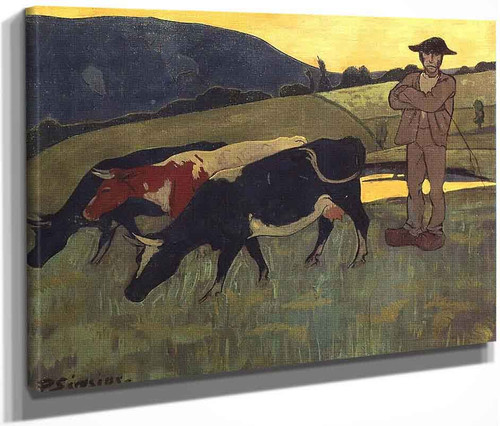 Peasant With Three Crows By Paul Serusier