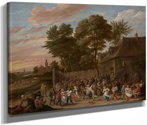 Peasants Feasting And Dancing By David Teniers The Younger