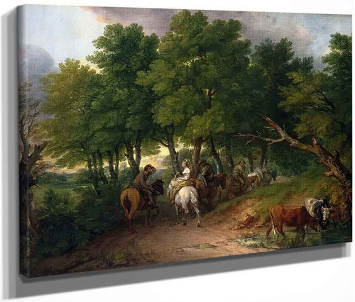 Peasants Returning From Market By Thomas Gainsborough  By Thomas Gainsborough