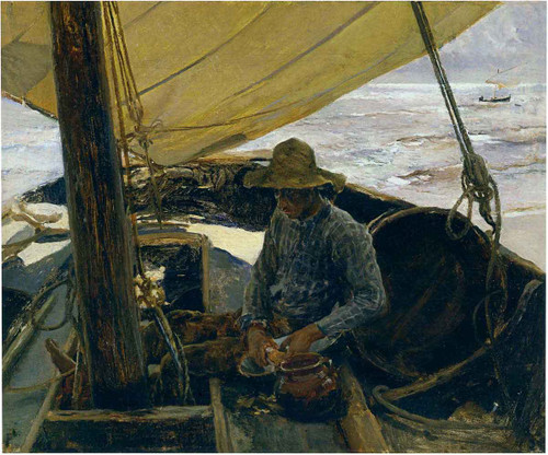 Peeling Potatoes By Joaquin Sorolla Y Bastida