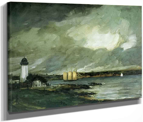 Pequot Light House, Connecticut Coast By Robert Henri