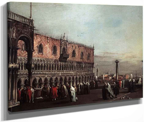 Piazzetta With Doges Palace By Francesco Guardi