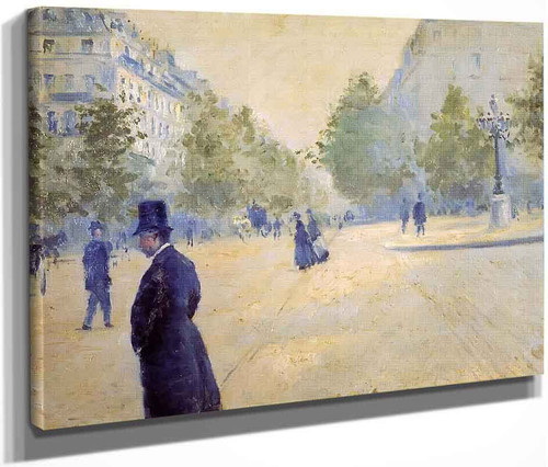 Place Saint Augustin, Misty Weather By Gustave Caillebotte By Gustave Caillebotte