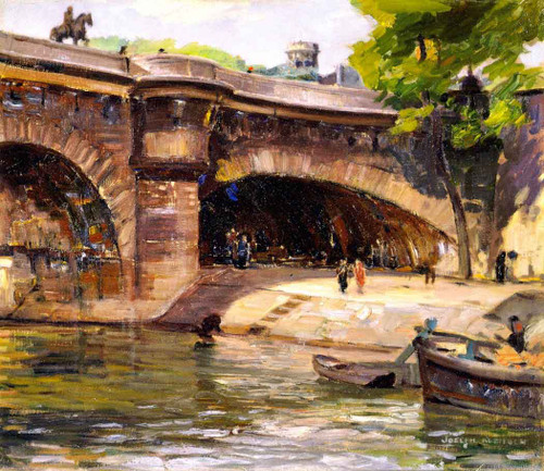 Pont Neuf With Statue Of Henry Iv, Paris By Joseph Kleitsch By Joseph Kleitsch