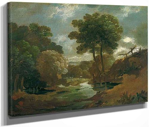 Pool In The Woods By Thomas Gainsborough  By Thomas Gainsborough