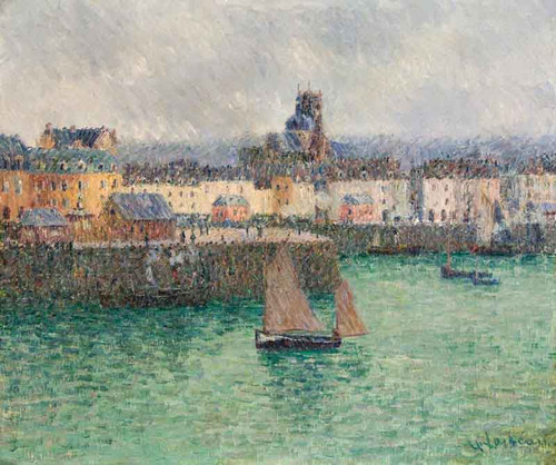 Port Of Dieppe 2 By Gustave Loiseau By Gustave Loiseau