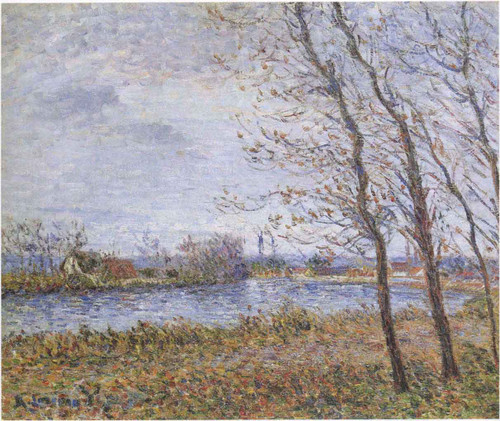 Port Pinche At The Turn Of The Seine By Gustave Loiseau By Gustave Loiseau