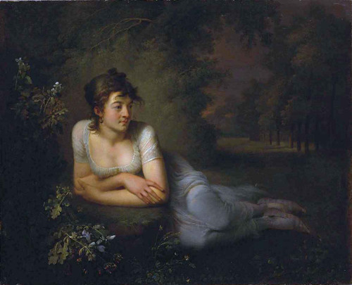 Portrait Of Christine Boyer  By Jean Frederic Schall
