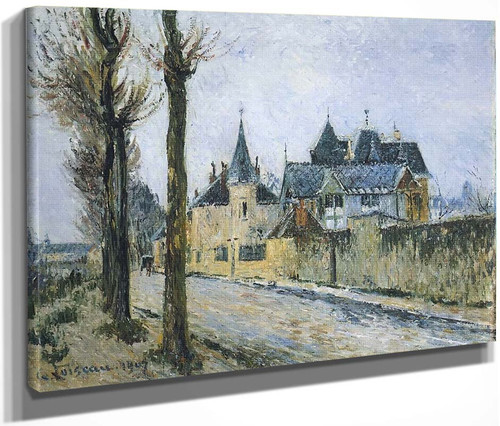 Pothius Quai In Pontoise By Gustave Loiseau By Gustave Loiseau