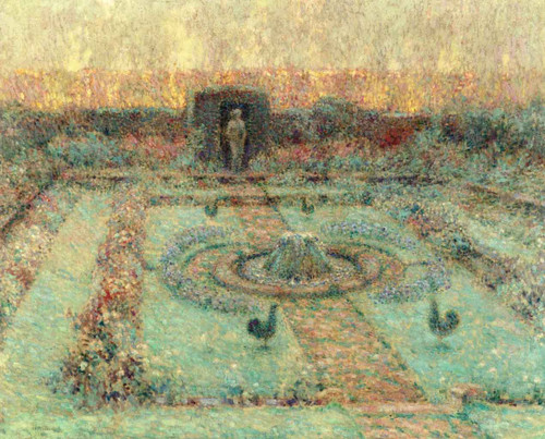 Pound Garden, Hampton Court By Henri Le Sidaner By Henri Le Sidaner