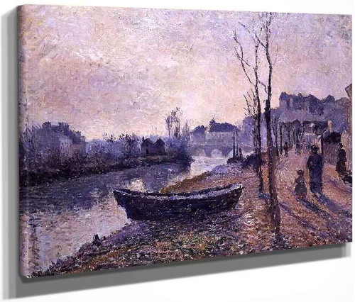 Quai De Pothuis, Bords De L'oise By Camille Pissarro By Camille Pissarro