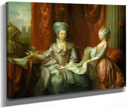 Queen Charlotte  With Charlotte, Princess Royal  By Benjamin West American1738 1820