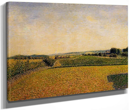 Railroad To Dieppe By Camille Pissarro By Camille Pissarro