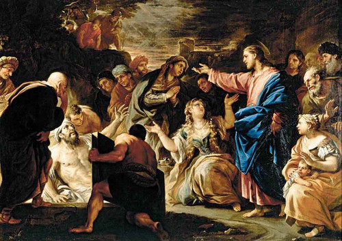 Raising Of Lazarus By Luca Giordano, Aka Luca Fa Presto By Luca Giordano