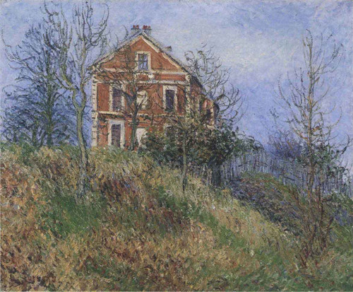 Red House Near Port Marly By Gustave Loiseau By Gustave Loiseau