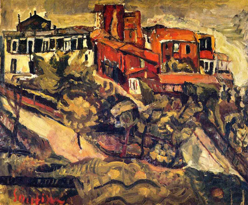 Red Houses 1 By Chaim Soutine
