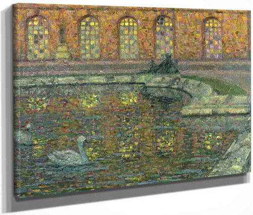 Reflections Of The Windows At Versailles By Henri Le Sidaner By Henri Le Sidaner