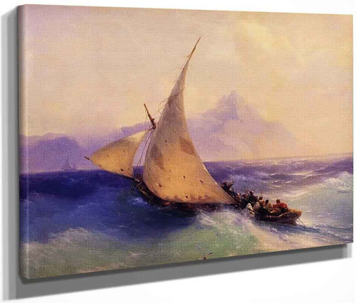 Rescue At Sea  By Ivan Constantinovich Aivazovsky By Ivan Constantinovich Aivazovsky