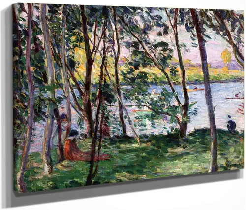 Rest On The Banks Of The Yaudet By Henri Lebasque By Henri Lebasque