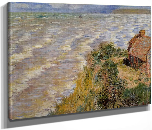 Rising Tide At Pourville By Claude Oscar Monet