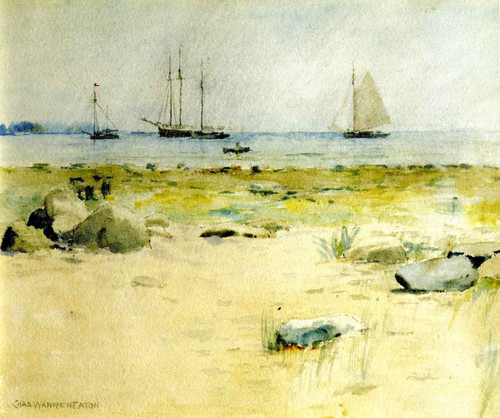 Rocks On The Shore By Charles Warren Eaton Rocks On The Shore By Charles Warren Eaton
