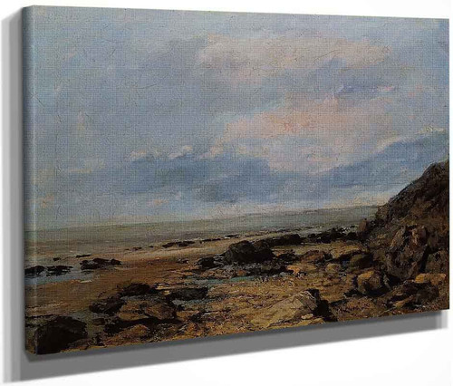 Rocky Seashore By Gustave Courbet By Gustave Courbet